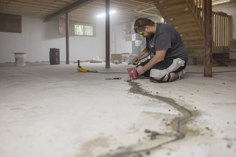 Local Basement Floor Crack Repair pros at work